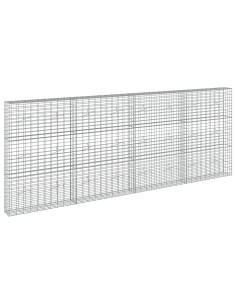 Gabione con Filo da 5 mm e Rete da 5x10 cm 400x20x150 cm 2