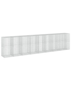 Gabione con Filo da 5 mm e Rete da 5x10 cm 850x100x200 cm 2
