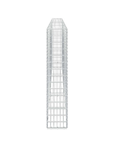 Gabione con Filo da 5 mm e Rete da 5x10 cm 50x30x150 cm