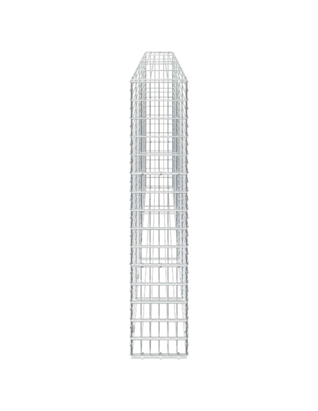 Gabione con Filo da 5 mm e Rete da 5x10 cm 50x30x150 cm