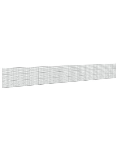 Gabione con Filo da 5 mm e Rete da 5x10 cm 1200x10x150 cm