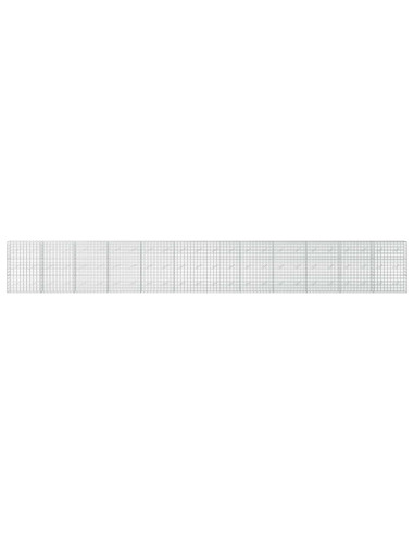 Gabione con Filo da 5 mm e Rete da 5x10 cm 1200x10x150 cm