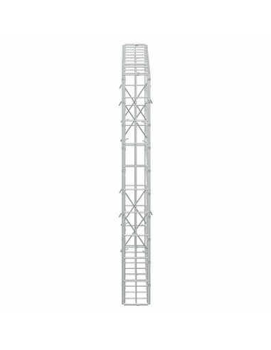 Gabione con Filo da 5 mm e Rete da 5x10 cm 100x10x100 cm