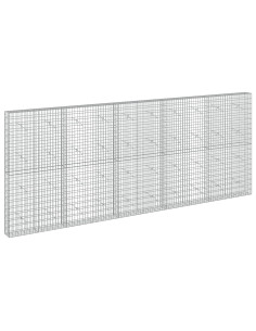 Gabione con Filo da 5 mm e Rete da 5x10 cm 500x20x200 cm 2