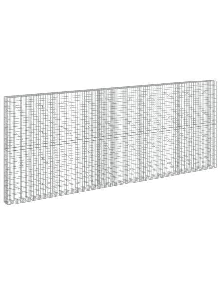 Gabione con Filo da 5 mm e Rete da 5x10 cm 500x20x200 cm