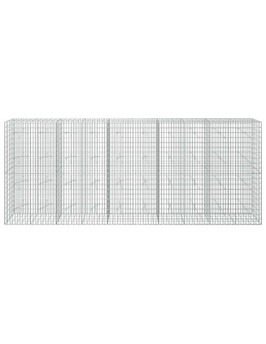 Gabione con Filo da 5 mm e Rete da 5x10 cm 500x20x200 cm