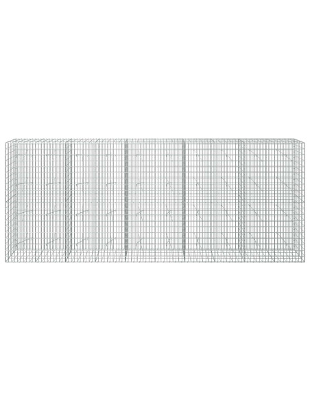Gabione con Filo da 5 mm e Rete da 5x10 cm 500x20x200 cm