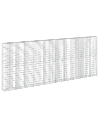 Gabione con Filo da 5 mm e Rete da 5x10 cm 500x30x200 cm