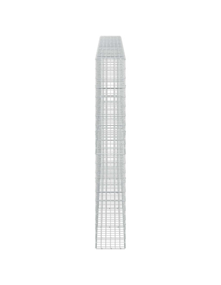 Gabione con Filo da 5 mm e Rete da 5x10 cm 500x30x200 cm
