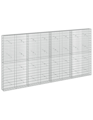 Gabione con Filo da 3,5 mm e Rete da 5x10 cm 400x20x200 cm