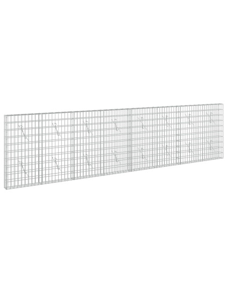 Gabione con Filo da 3,5 mm e Rete da 5x10 cm 400x10x100 cm