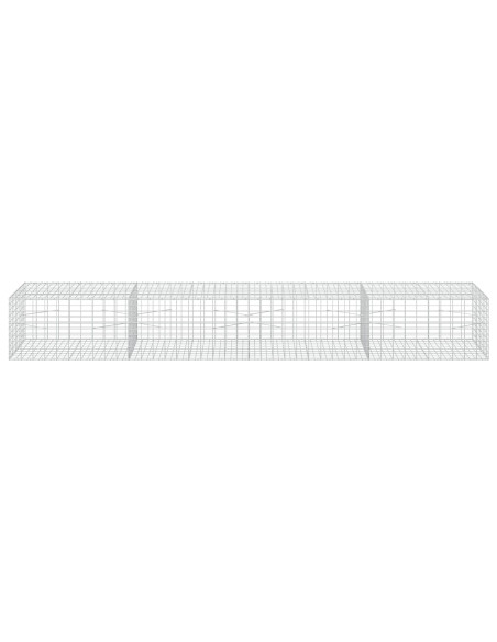 Gabione con Filo da 3,5 mm e Rete da 5x10 cm 400x100x50 cm