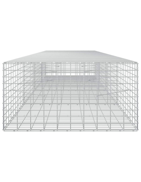 Gabione con Filo da 3,5 mm e Rete da 5x10 cm 400x100x50 cm