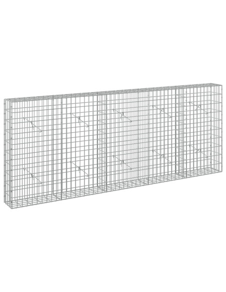 Gabione con Filo da 3,5 mm e Rete da 5x10 cm 250x20x100 cm