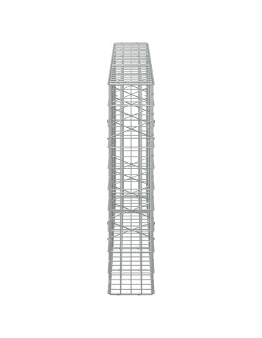 Gabione con Filo da 3,5 mm e Rete da 5x10 cm 250x20x100 cm