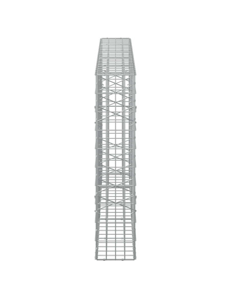 Gabione con Filo da 3,5 mm e Rete da 5x10 cm 250x20x100 cm