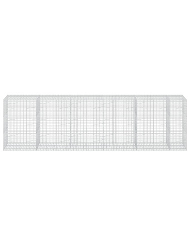 Gabione con Filo da 3,5 mm e Rete da 5x10 cm 550x100x150 cm