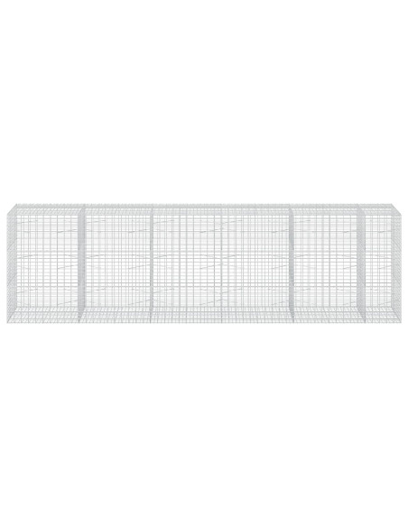 Gabione con Filo da 3,5 mm e Rete da 5x10 cm 550x100x150 cm