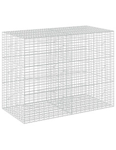 Gabione con Filo da 3,5 mm e Rete da 5x10 cm 200x100x150 cm 2