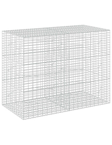 Gabione con Filo da 3,5 mm e Rete da 5x10 cm 200x100x150 cm