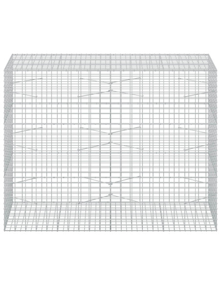 Gabione con Filo da 3,5 mm e Rete da 5x10 cm 200x100x150 cm