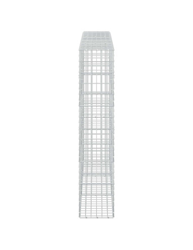 Gabione con Filo da 3,5 mm e Rete da 5x10 cm 300x30x150 cm