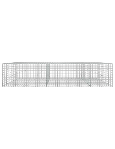 Gabione con filo da 5 mm e rete da 5x5 cm 250x50x50 cm