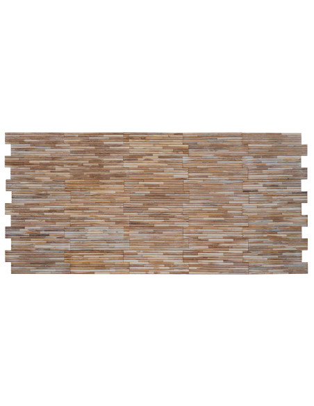 Pannello da Parete 10 pz Naturale 55 x 20 x 2 cm