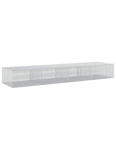Gabione con filo da 3,5 mm e rete da 5x2,5 cm 400x100x50 cm