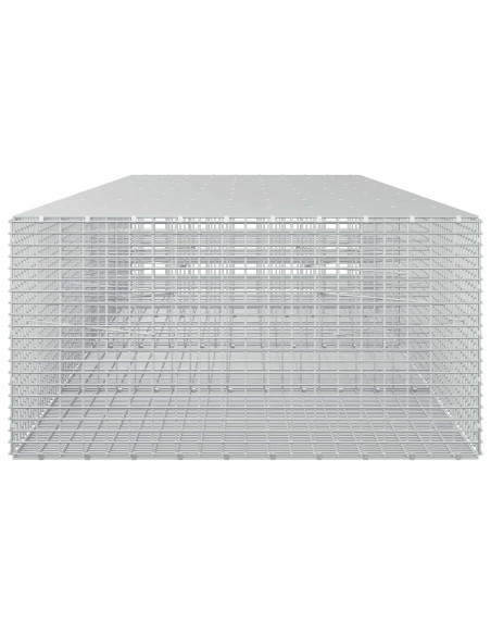 Gabione con filo da 3,5 mm e rete da 5x2,5 cm 400x100x50 cm