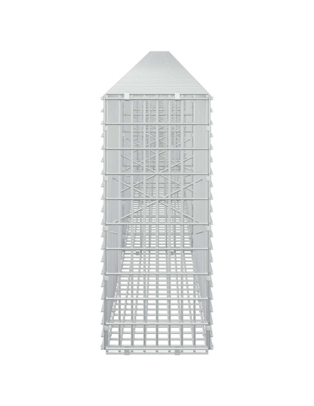 Gabione con filo da 3,5 mm e rete da 5x2,5 cm 950x20x50 cm