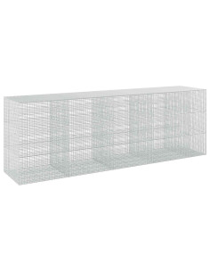 Gabione con filo da 3,5 mm e rete da 5x2,5 cm 450x100x150 cm 2