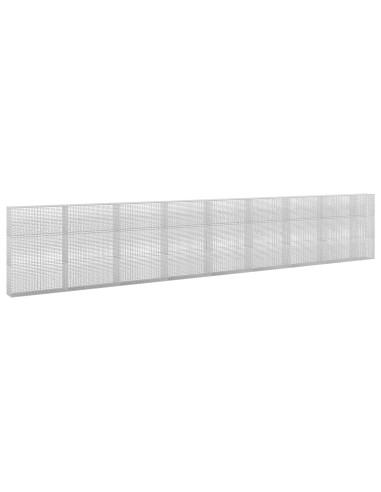 Gabione con filo da 3,5 mm e rete da 5x2,5 cm 850x30x150 cm