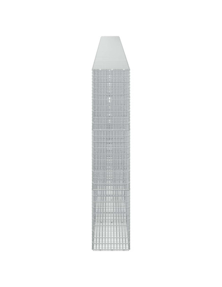 Gabione con filo da 3,5 mm e rete da 5x2,5 cm 850x30x150 cm