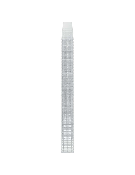 Gabione con filo da 3,5 mm e rete da 5x2,5 cm 500x20x200 cm