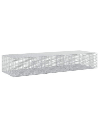 Gabione con filo da 3,5 mm e rete da 5x2,5 cm 300x100x50 cm