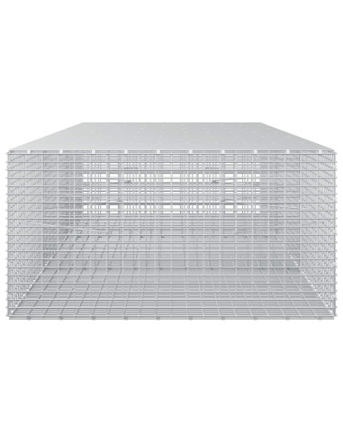 Gabione con filo da 3,5 mm e rete da 5x2,5 cm 300x100x50 cm