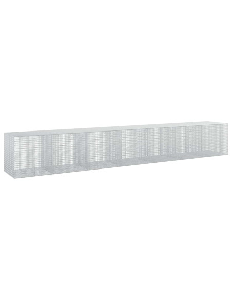 Gabione con filo da 3,5 mm e rete da 5x2,5 cm 700x100x100 cm