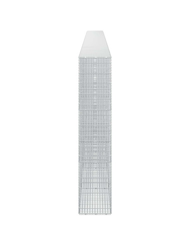 Gabione con filo da 3,5 mm e rete da 5x2,5 cm 750x30x150 cm