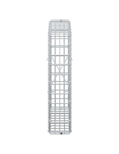 Gabione con filo da 3,5 mm e rete da 5x2,5 cm 50x10x50 cm