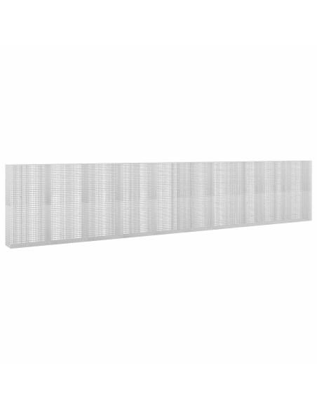 Gabione con filo da 3,5 mm e rete da 5x2,5 cm 1000x50x200 cm