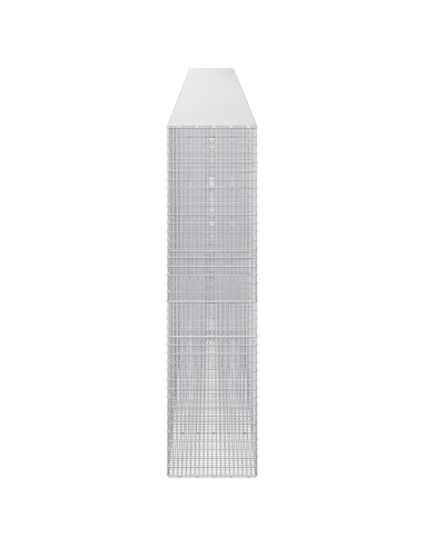 Gabione con filo da 3,5 mm e rete da 5x2,5 cm 1000x50x200 cm