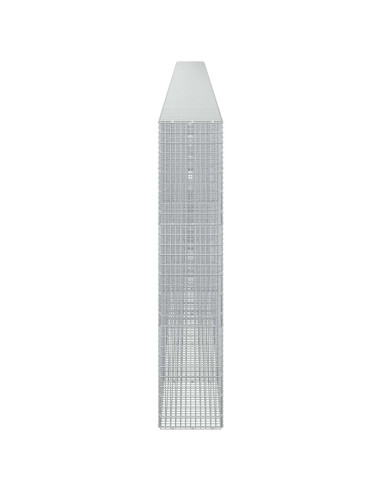 Gabione con filo da 3,5 mm e rete da 5x2,5 cm 1050x30x150 cm