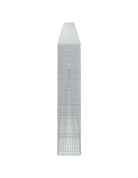 Gabione con filo da 3,5 mm e rete da 5x2,5 cm 1050x30x150 cm