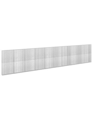 Gabione con filo da 3,5 mm e rete da 5x2,5 cm 1000x20x200 cm