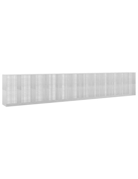 Gabione con filo da 3,5 mm e rete da 5x2,5 cm 1150x100x200 cm