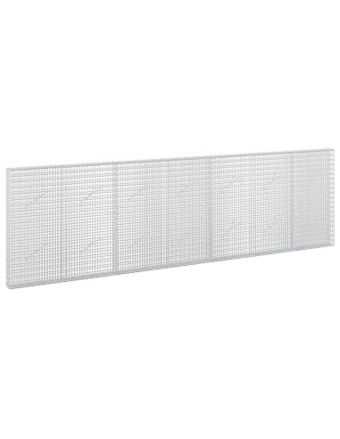 Gabione con filo da 3,5 mm e rete da 5x2,5 cm 350x10x100 cm