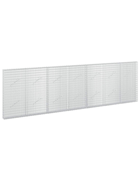 Gabione con filo da 3,5 mm e rete da 5x2,5 cm 350x10x100 cm