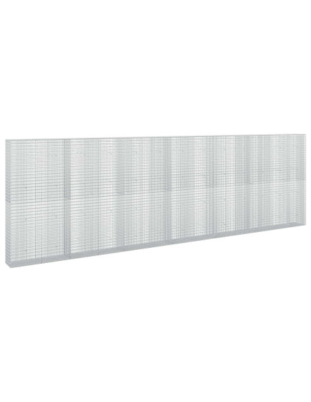 Gabione con filo da 3,5 mm e rete da 5x2,5 cm 650x30x200 cm