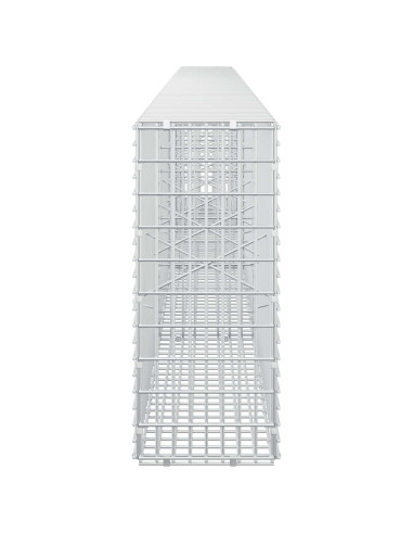 Gabione con filo da 3,5 mm e rete da 5x2,5 cm 400x20x50 cm